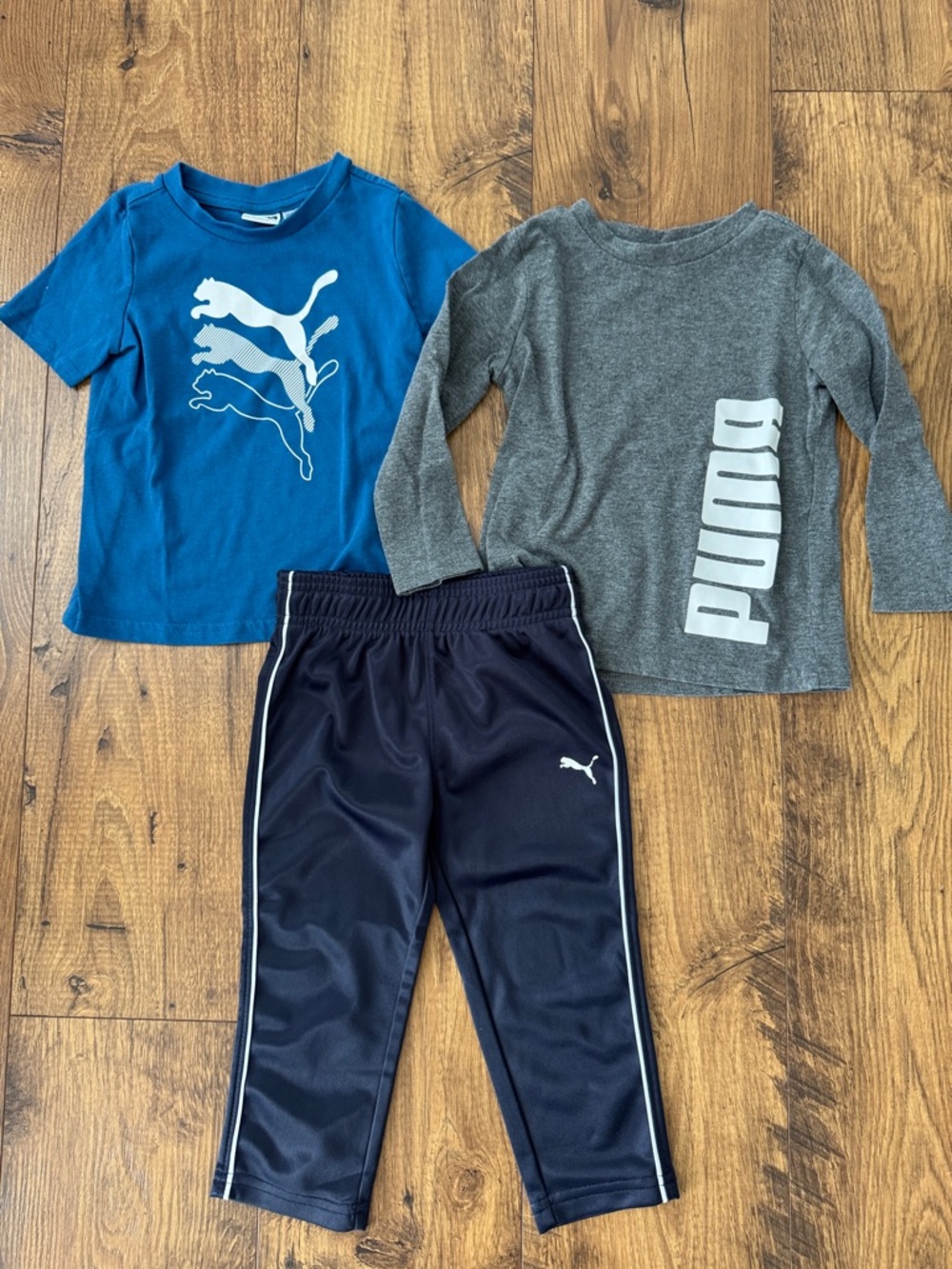 Bundle of Puma toddler 2T shirts and pants